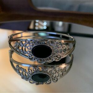 Vintage Silver bracelet stamped Sahara